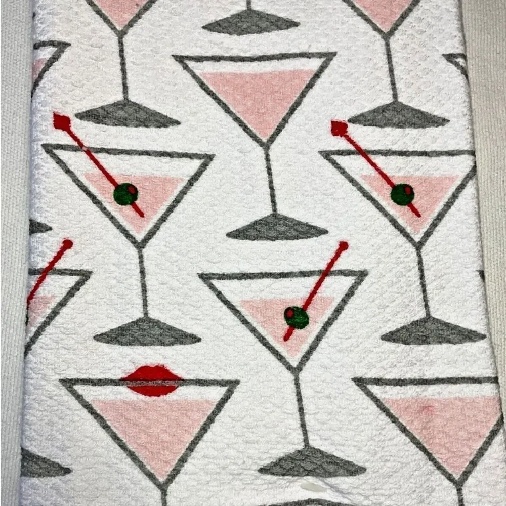 Kate Spade Dish Towels Set of Three in Martini Print!